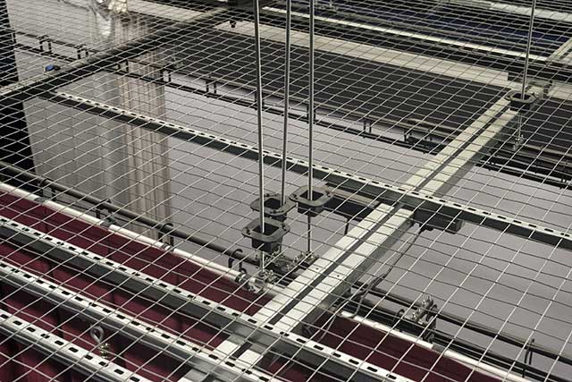 Cablenet Tension Wire Grid installation